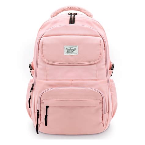 Mochila rosa pastel .